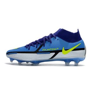 Nike Phantom GT Elite Dynamic Fit FG Modrá Žlutá Šedá